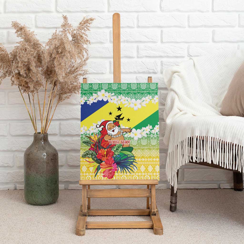Personalised Malampa Joyeux Noel Canvas Wall Art Proud To Be a Ni-Van Sand Drawing Art - Polynesian Pride