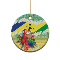 Personalised Malampa Joyeux Noel Ceramic Ornament Proud To Be a Ni-Van Sand Drawing Art - Polynesian Pride