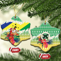 Personalised Malampa Joyeux Noel Ceramic Ornament Proud To Be a Ni-Van Sand Drawing Art - Polynesian Pride