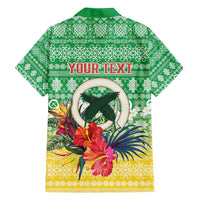 Personalised Malampa Joyeux Noel Family Matching Puletasi and Hawaiian Shirt Proud To Be a Ni-Van Sand Drawing Art LT9 - Polynesian Pride