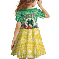 Personalised Malampa Joyeux Noel Family Matching Summer Maxi Dress and Hawaiian Shirt Proud To Be a Ni-Van Sand Drawing Art - Polynesian Pride