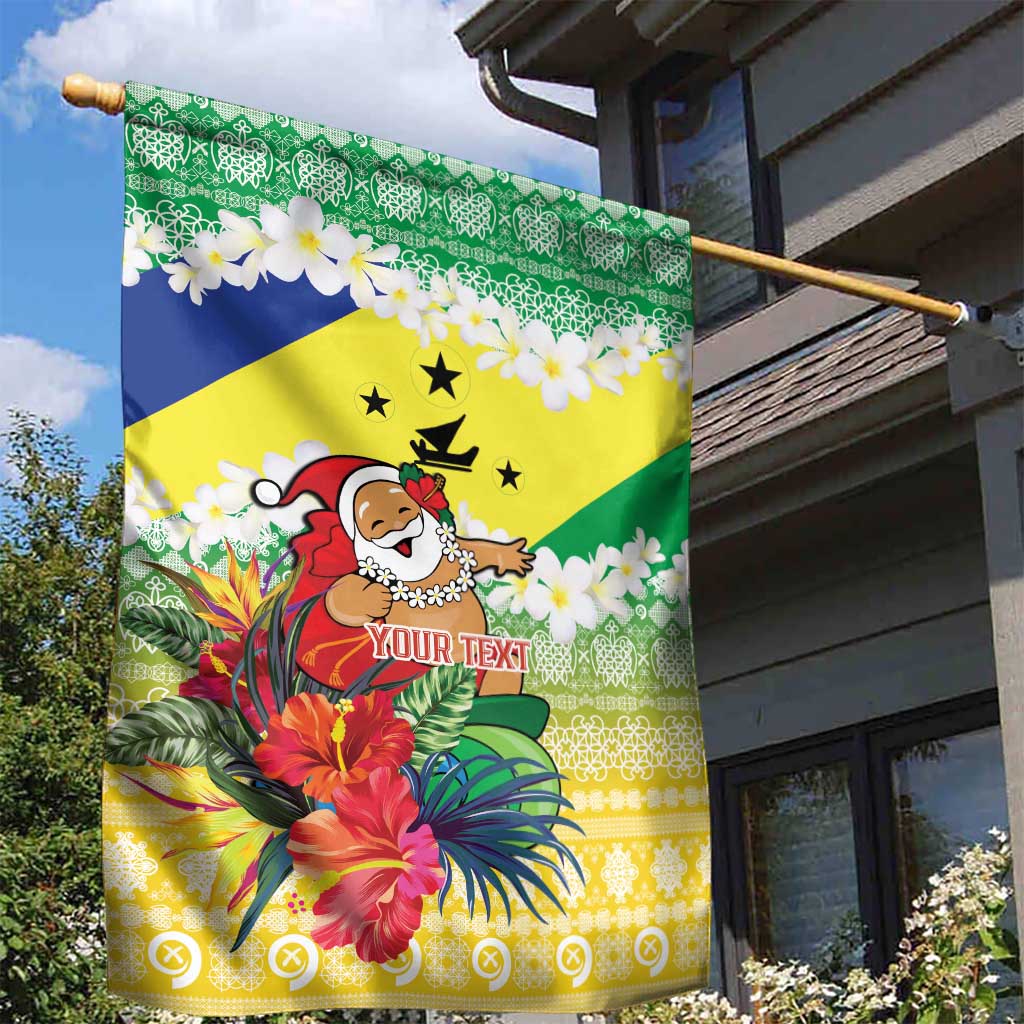 Personalised Malampa Joyeux Noel Garden Flag Proud To Be a Ni-Van Sand Drawing Art - Polynesian Pride