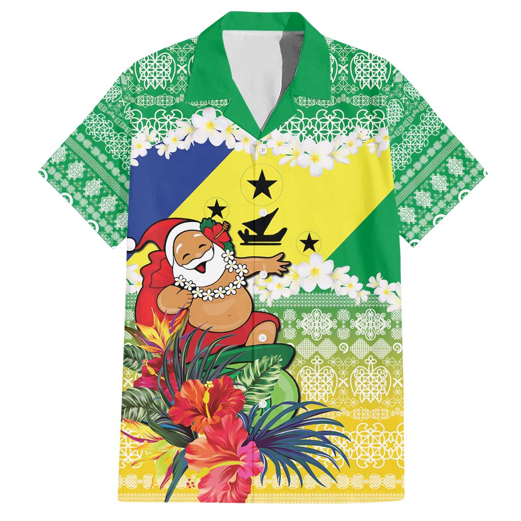 Personalised Malampa Joyeux Noel Hawaiian Shirt Proud To Be a Ni-Van Sand Drawing Art - Polynesian Pride