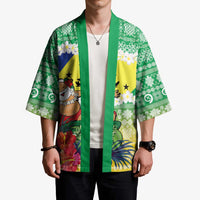 Personalised Malampa Joyeux Noel Kimono Proud To Be a Ni-Van Sand Drawing Art - Polynesian Pride