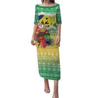 Personalised Malampa Joyeux Noel Puletasi Proud To Be a Ni-Van Sand Drawing Art - Polynesian Pride