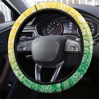 Malampa Joyeux Noel Steering Wheel Cover Proud To Be a Ni-Van Sand Drawing Art - Polynesian Pride