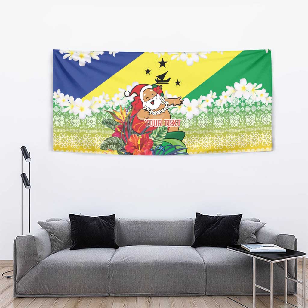 Personalised Malampa Joyeux Noel Tapestry Proud To Be a Ni-Van Sand Drawing Art - Polynesian Pride