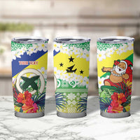 Personalised Malampa Joyeux Noel Tumbler Cup Proud To Be a Ni-Van Sand Drawing Art - Polynesian Pride