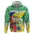 Personalised Malampa Joyeux Noel Zip Hoodie Proud To Be a Ni-Van Sand Drawing Art - Polynesian Pride