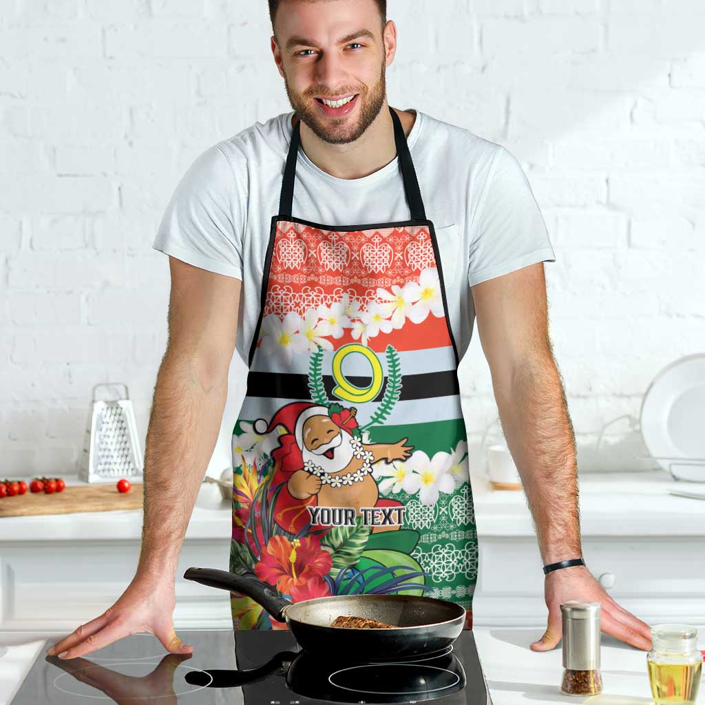 Personalised Penama Joyeux Noel Apron Proud To Be a Ni-Van Sand Drawing Art - Polynesian Pride