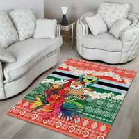 Personalised Penama Joyeux Noel Area Rug Proud To Be a Ni-Van Sand Drawing Art - Polynesian Pride