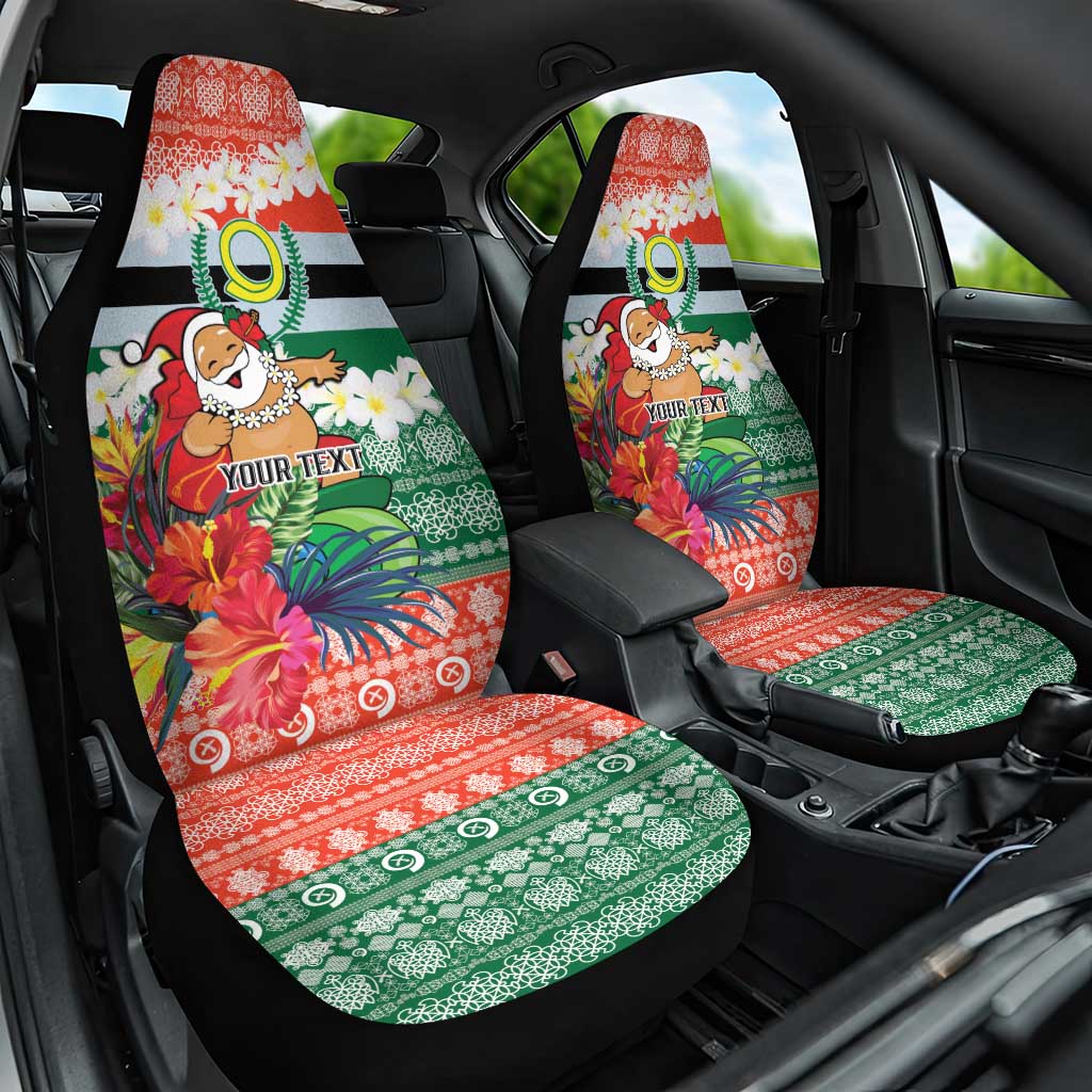 Personalised Penama Joyeux Noel Car Seat Cover Proud To Be a Ni-Van Sand Drawing Art - Polynesian Pride