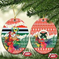 Personalised Penama Joyeux Noel Ceramic Ornament Proud To Be a Ni-Van Sand Drawing Art - Polynesian Pride