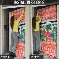 Personalised Penama Joyeux Noel Door Cover Proud To Be a Ni-Van Sand Drawing Art - Polynesian Pride