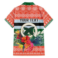 Personalised Penama Joyeux Noel Family Matching Long Sleeve Bodycon Dress and Hawaiian Shirt Proud To Be a Ni-Van Sand Drawing Art LT9 - Polynesian Pride