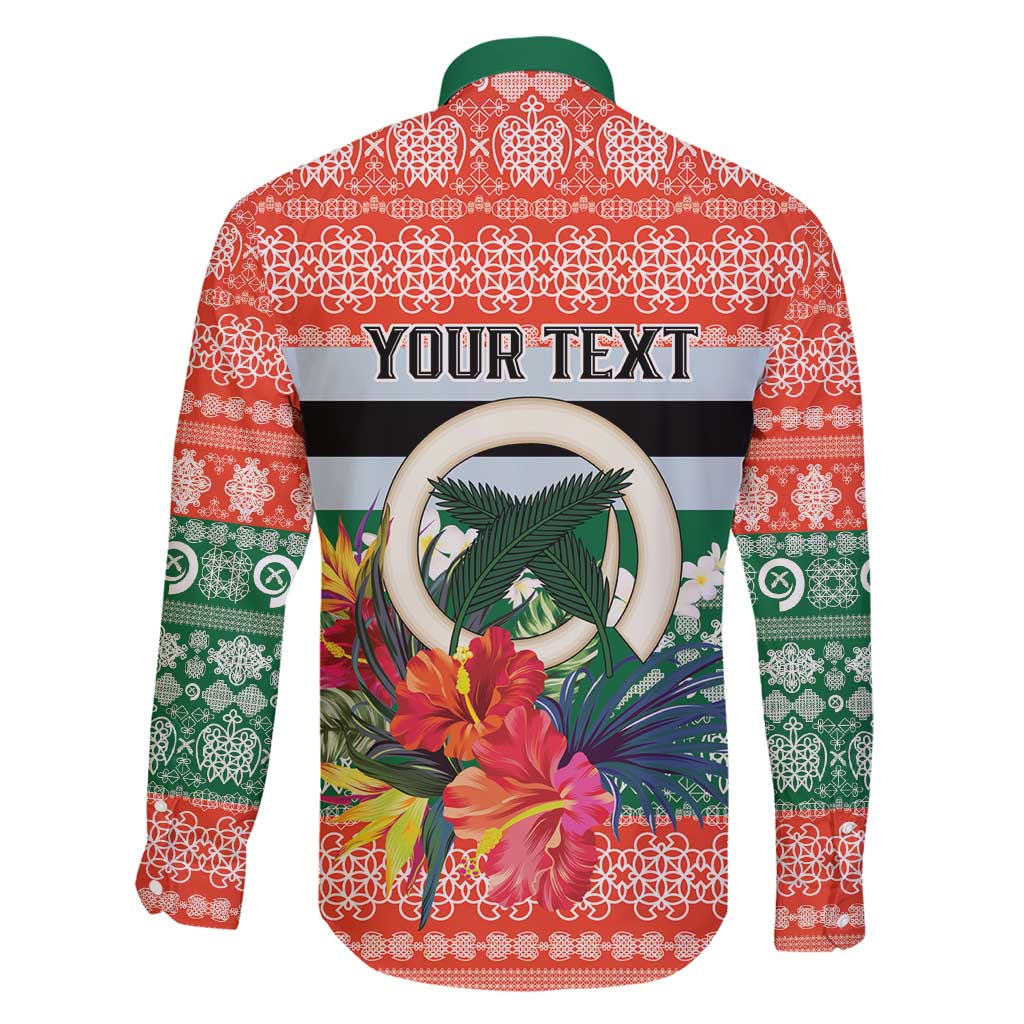 Personalised Penama Joyeux Noel Family Matching Short Sleeve Bodycon Dress and Hawaiian Shirt Proud To Be a Ni-Van Sand Drawing Art LT9 - Polynesian Pride