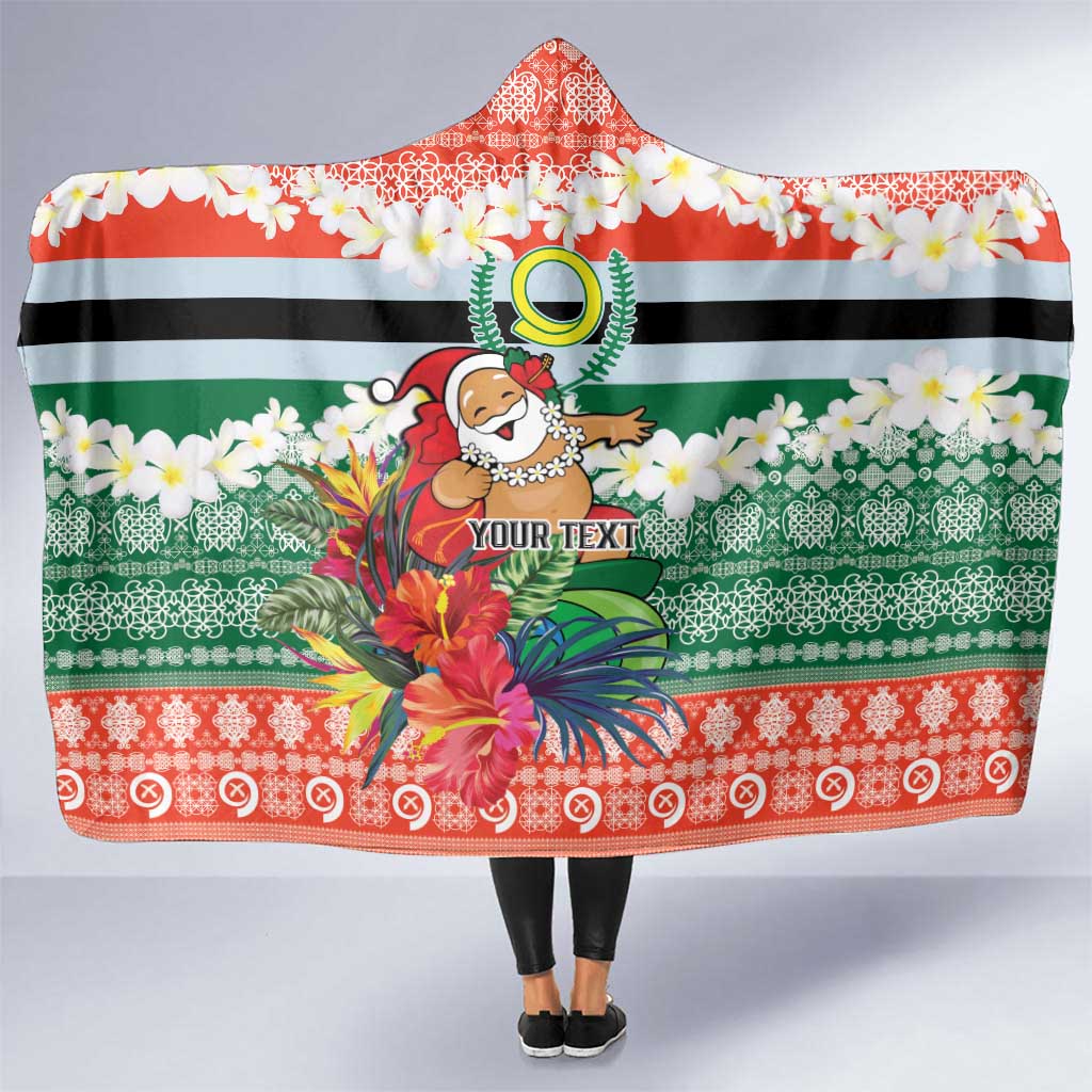 Personalised Penama Joyeux Noel Hooded Blanket Proud To Be a Ni-Van Sand Drawing Art - Polynesian Pride