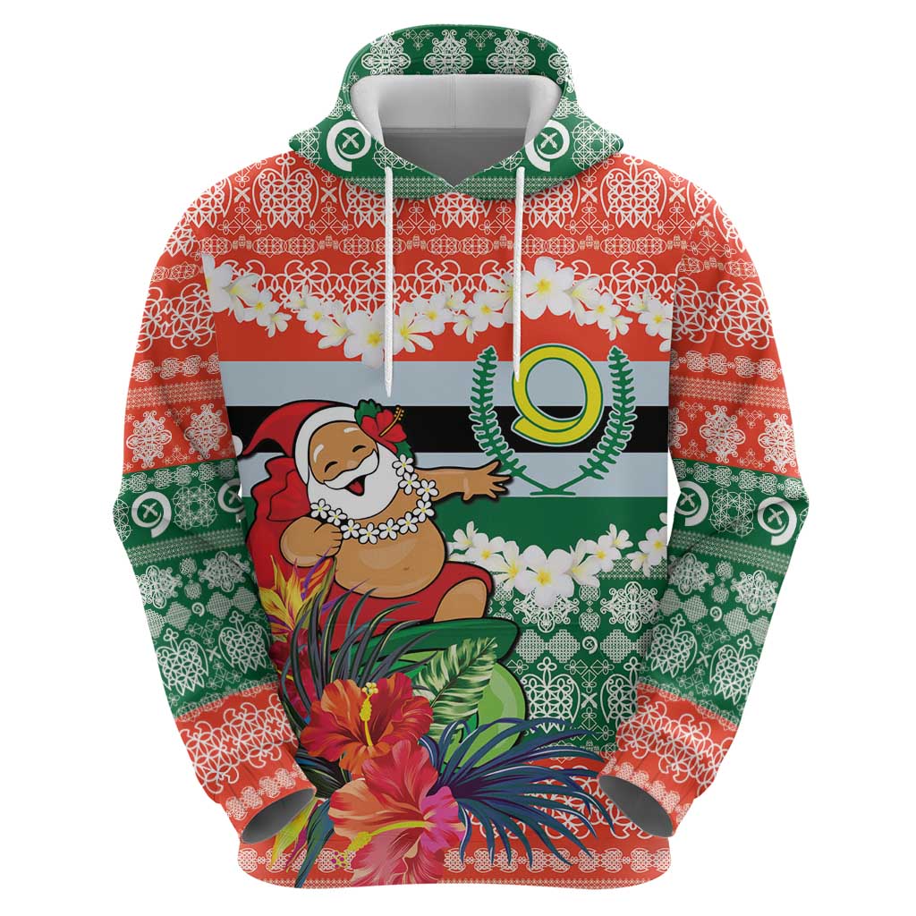 Personalised Penama Joyeux Noel Hoodie Proud To Be a Ni-Van Sand Drawing Art - Polynesian Pride