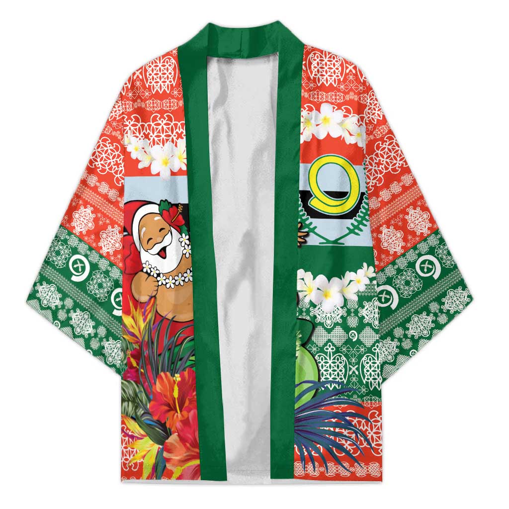 Personalised Penama Joyeux Noel Kimono Proud To Be a Ni-Van Sand Drawing Art - Polynesian Pride