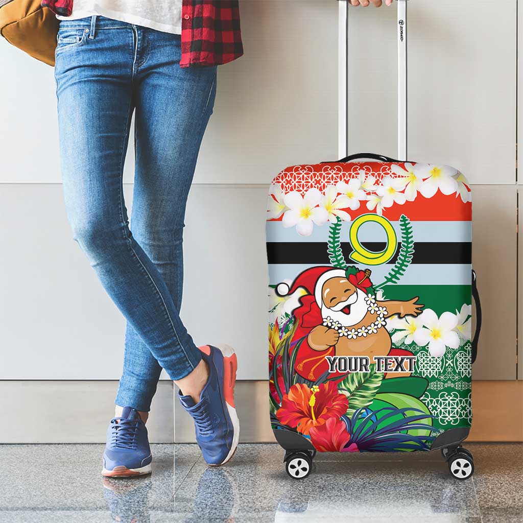 Personalised Penama Joyeux Noel Luggage Cover Proud To Be a Ni-Van Sand Drawing Art - Polynesian Pride