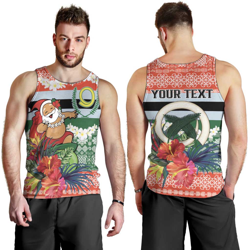Personalised Penama Joyeux Noel Men Tank Top Proud To Be a Ni-Van Sand Drawing Art - Polynesian Pride