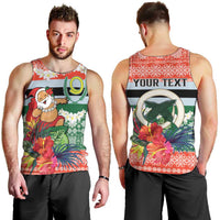 Personalised Penama Joyeux Noel Men Tank Top Proud To Be a Ni-Van Sand Drawing Art - Polynesian Pride