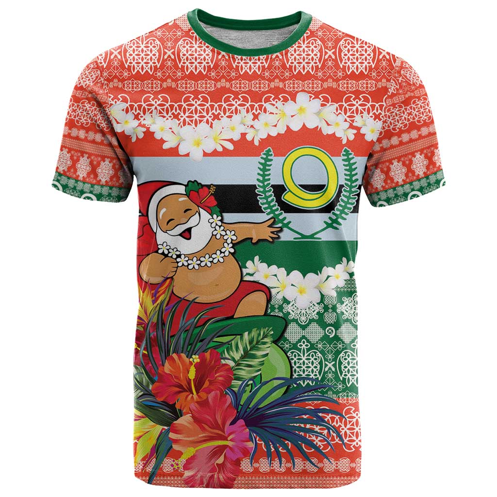 Personalised Penama Joyeux Noel T Shirt Proud To Be a Ni-Van Sand Drawing Art - Polynesian Pride