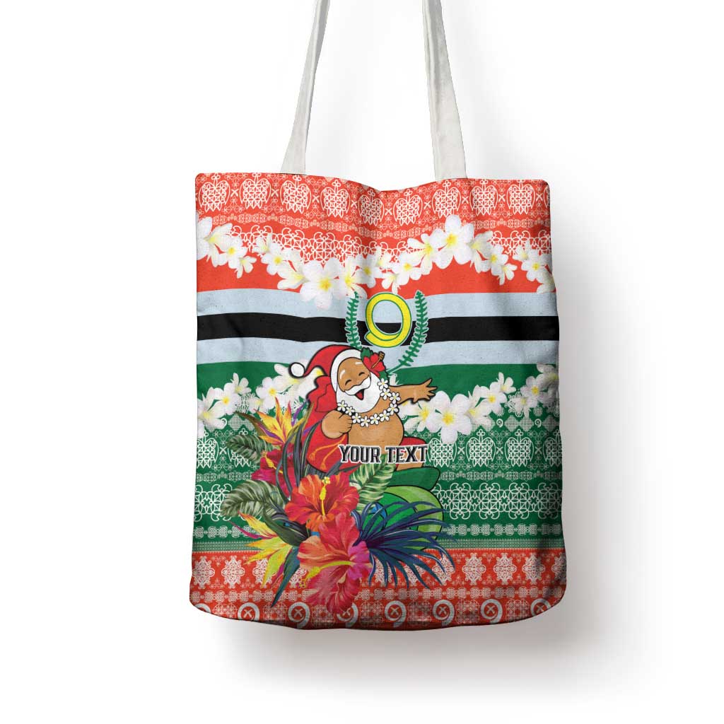Personalised Penama Joyeux Noel Tote Bag Proud To Be a Ni-Van Sand Drawing Art - Polynesian Pride