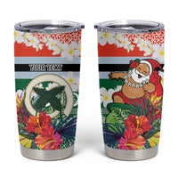 Personalised Penama Joyeux Noel Tumbler Cup Proud To Be a Ni-Van Sand Drawing Art - Polynesian Pride