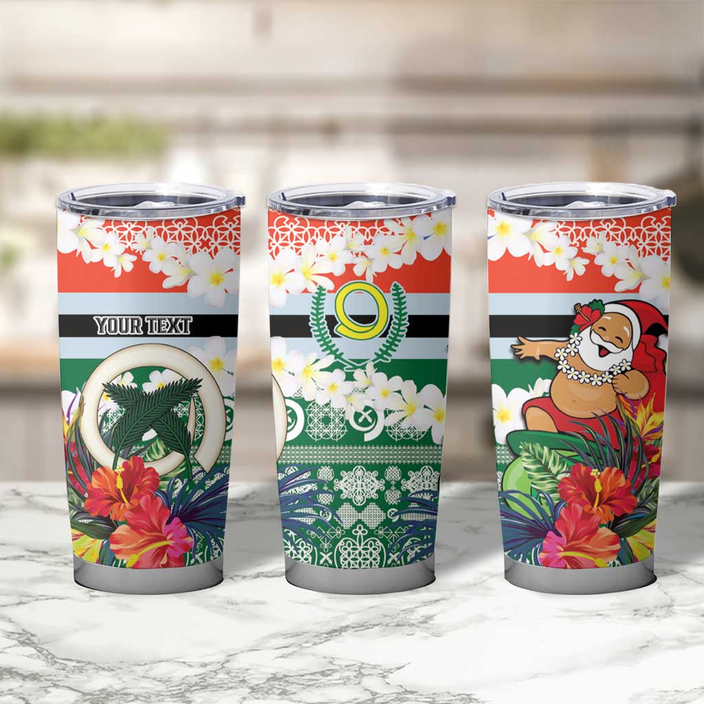 Personalised Penama Joyeux Noel Tumbler Cup Proud To Be a Ni-Van Sand Drawing Art - Polynesian Pride