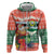 Personalised Penama Joyeux Noel Zip Hoodie Proud To Be a Ni-Van Sand Drawing Art - Polynesian Pride