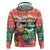 Personalised Penama Joyeux Noel Zip Hoodie Proud To Be a Ni-Van Sand Drawing Art - Polynesian Pride