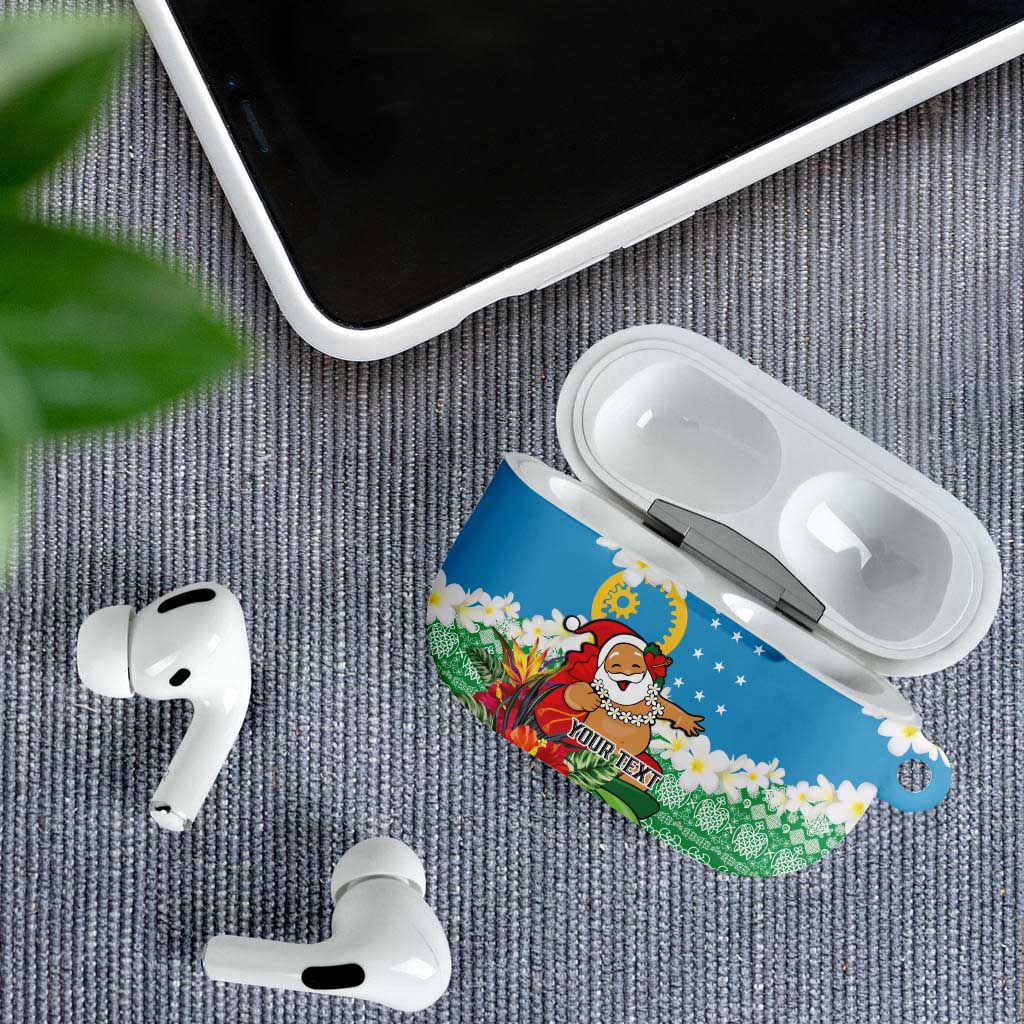 Personalised Sanma Joyeux Noel AirPods Case Proud To Be a Ni-Van Sand Drawing Art - Polynesian Pride