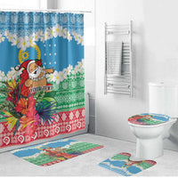 Personalised Sanma Joyeux Noel Bathroom Set Proud To Be a Ni-Van Sand Drawing Art - Polynesian Pride