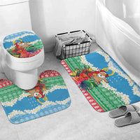 Personalised Sanma Joyeux Noel Bathroom Set Proud To Be a Ni-Van Sand Drawing Art - Polynesian Pride