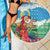 Personalised Sanma Joyeux Noel Beach Blanket Proud To Be a Ni-Van Sand Drawing Art - Polynesian Pride