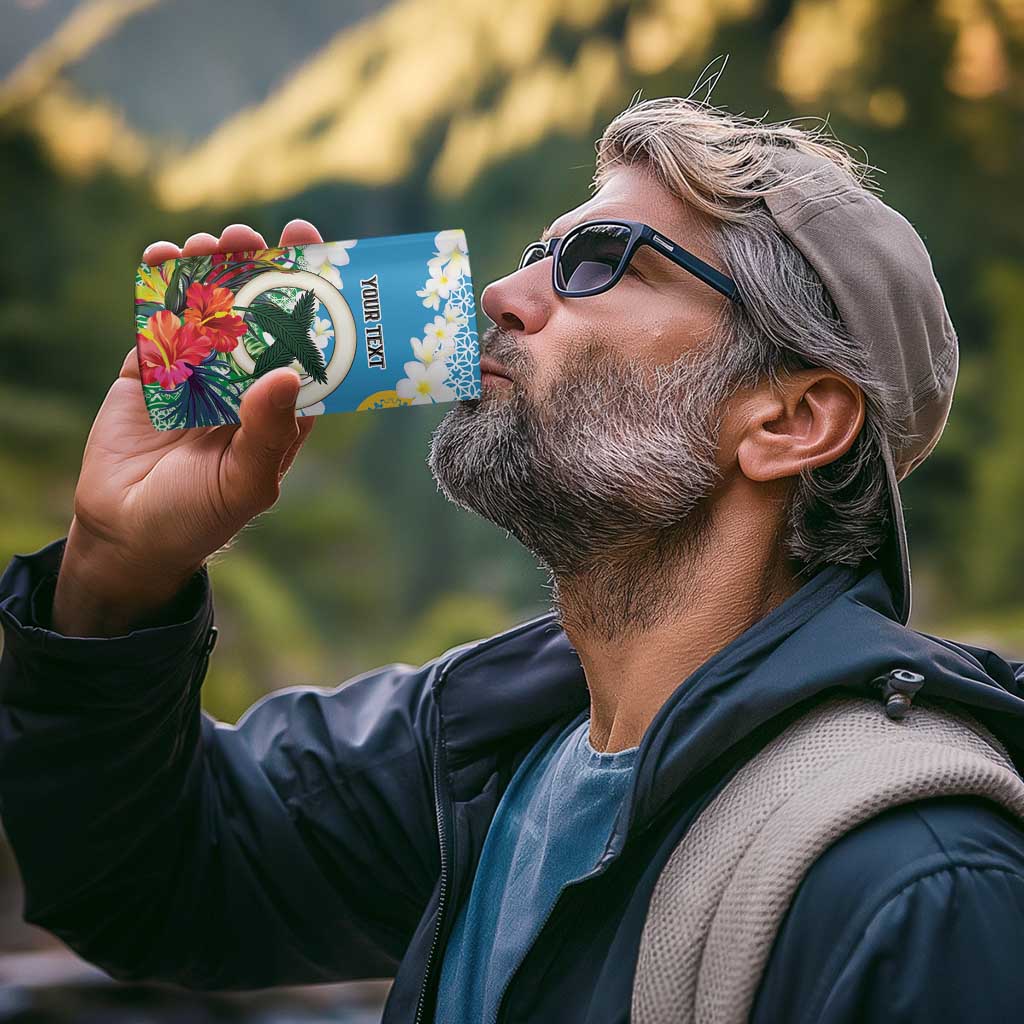 Personalised Sanma Joyeux Noel 4 in 1 Can Cooler Tumbler Proud To Be a Ni-Van Sand Drawing Art - Polynesian Pride