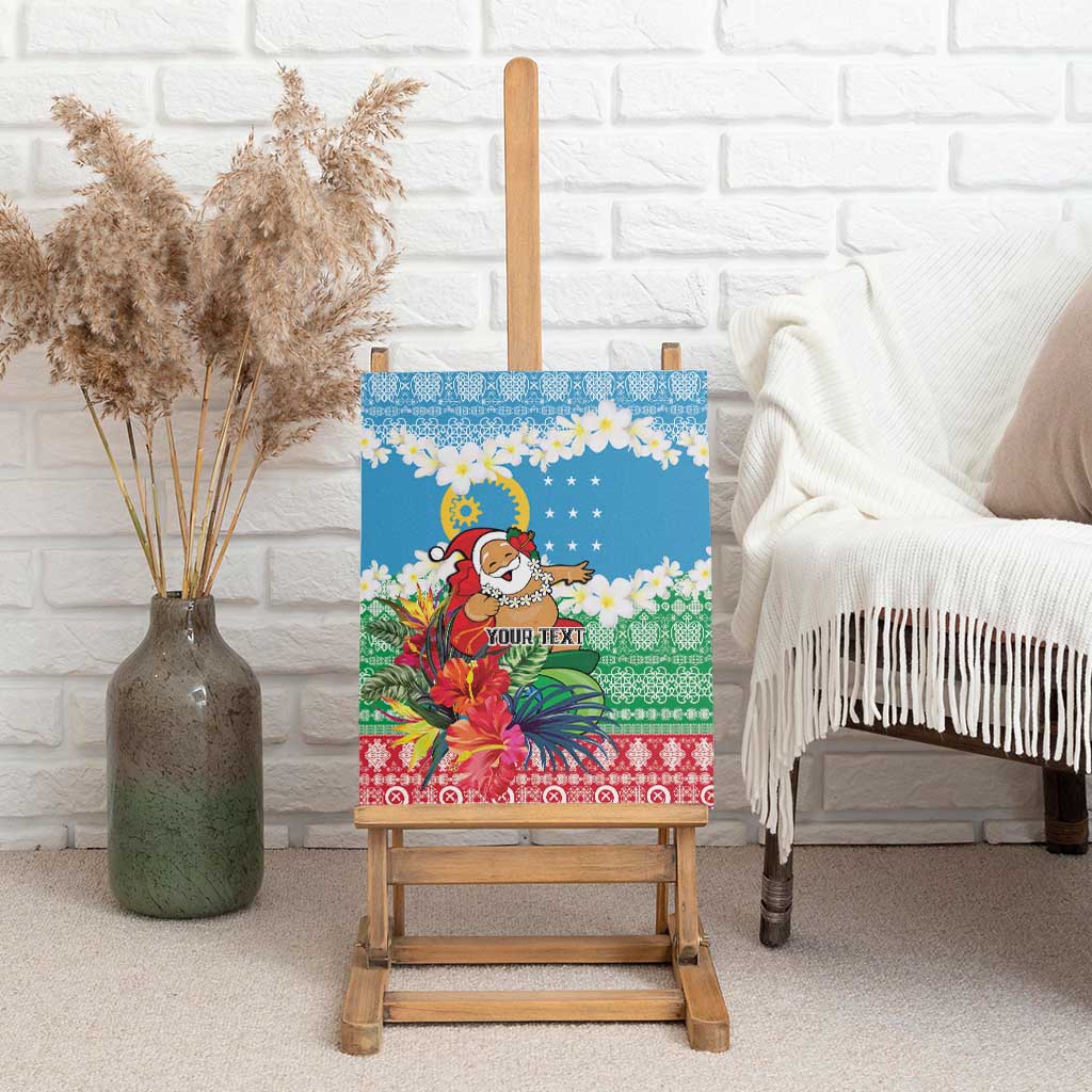 Personalised Sanma Joyeux Noel Canvas Wall Art Proud To Be a Ni-Van Sand Drawing Art - Polynesian Pride