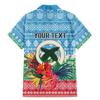 Personalised Sanma Joyeux Noel Family Matching Mermaid Dress and Hawaiian Shirt Proud To Be a Ni-Van Sand Drawing Art LT9 - Polynesian Pride