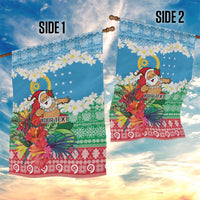 Personalised Sanma Joyeux Noel Garden Flag Proud To Be a Ni-Van Sand Drawing Art - Polynesian Pride