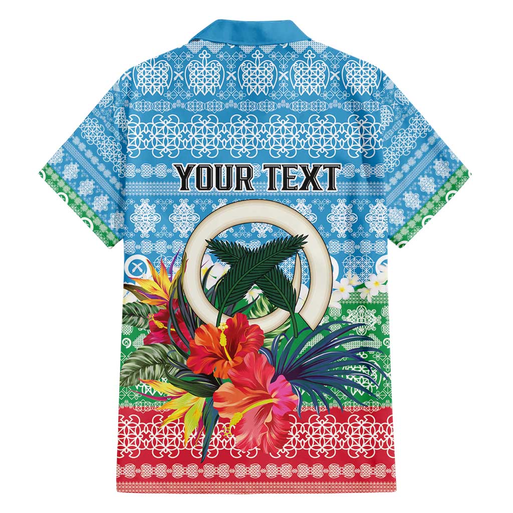 Personalised Sanma Joyeux Noel Hawaiian Shirt Proud To Be a Ni-Van Sand Drawing Art - Polynesian Pride