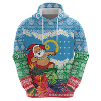 Personalised Sanma Joyeux Noel Hoodie Proud To Be a Ni-Van Sand Drawing Art - Polynesian Pride