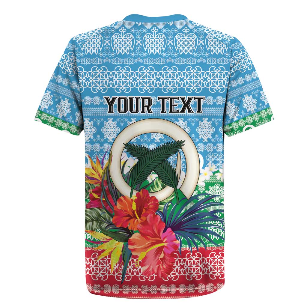 Personalised Sanma Joyeux Noel Rugby Jersey Proud To Be a Ni-Van Sand Drawing Art - Polynesian Pride