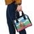 Personalised Sanma Joyeux Noel Shoulder Handbag Proud To Be a Ni-Van Sand Drawing Art - Polynesian Pride