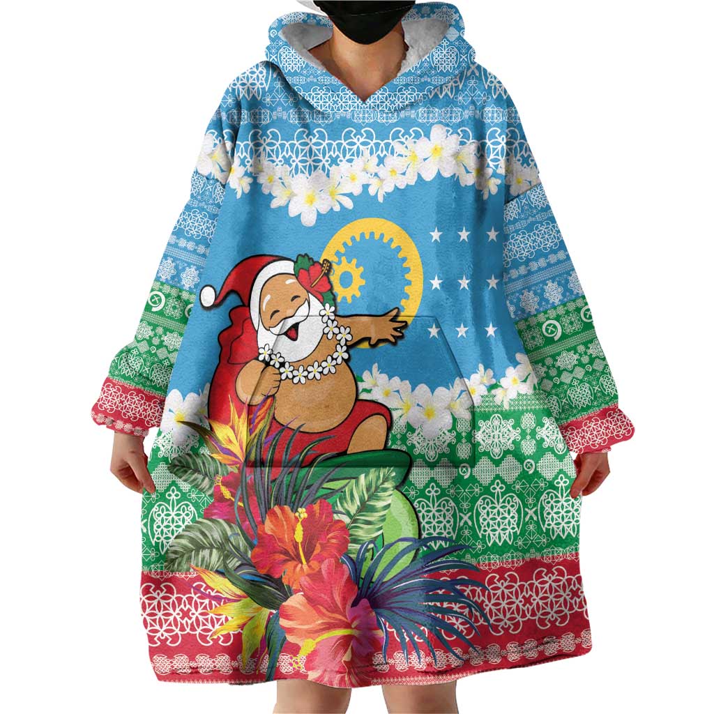 Personalised Sanma Joyeux Noel Wearable Blanket Hoodie Proud To Be a Ni-Van Sand Drawing Art - Polynesian Pride