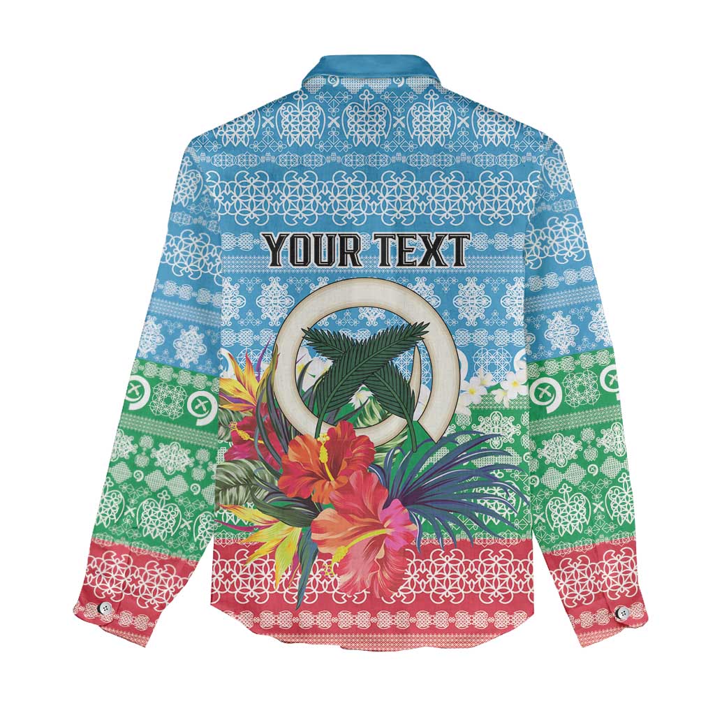 Personalised Sanma Joyeux Noel Women Casual Shirt Proud To Be a Ni-Van Sand Drawing Art - Polynesian Pride