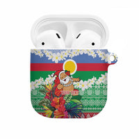 Personalised Shefa Joyeux Noel AirPods Case Proud To Be a Ni-Van Sand Drawing Art - Polynesian Pride