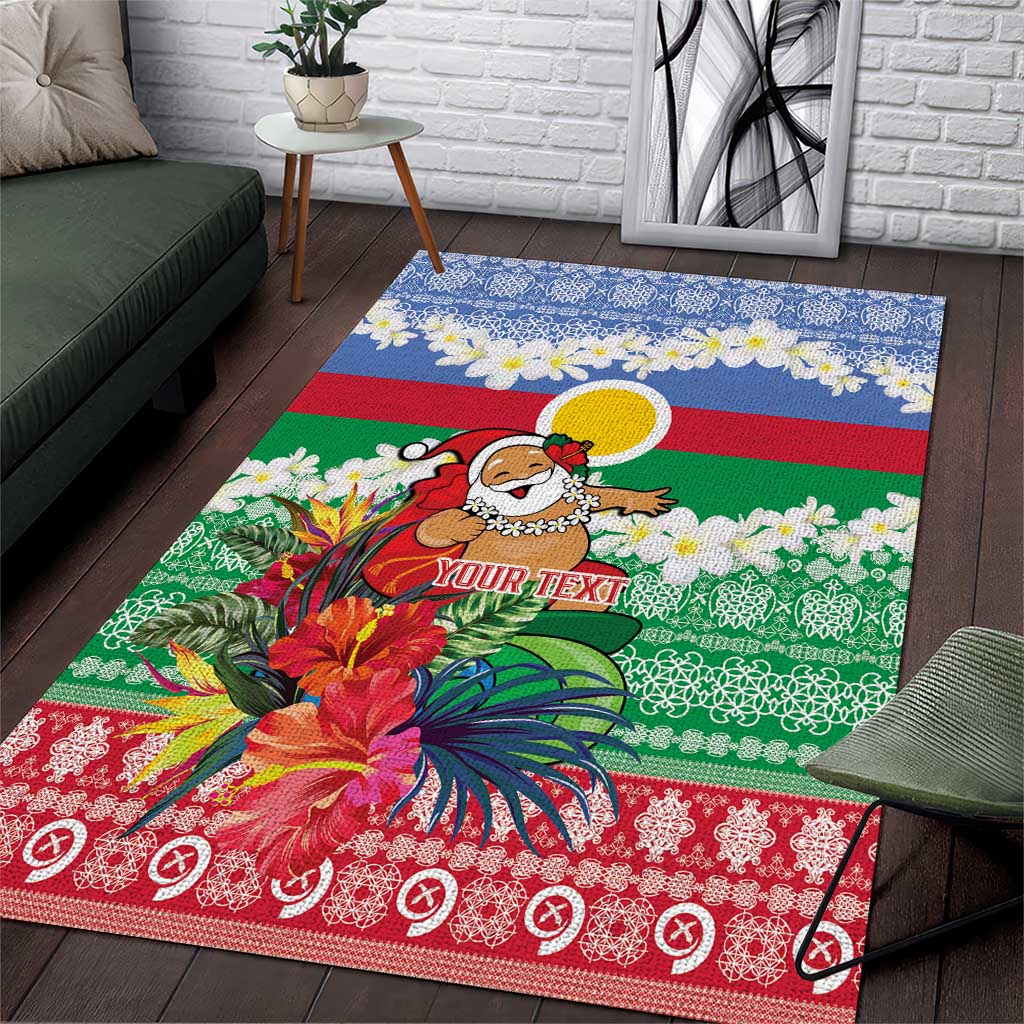 Personalised Shefa Joyeux Noel Area Rug Proud To Be a Ni-Van Sand Drawing Art - Polynesian Pride