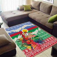 Personalised Shefa Joyeux Noel Area Rug Proud To Be a Ni-Van Sand Drawing Art - Polynesian Pride