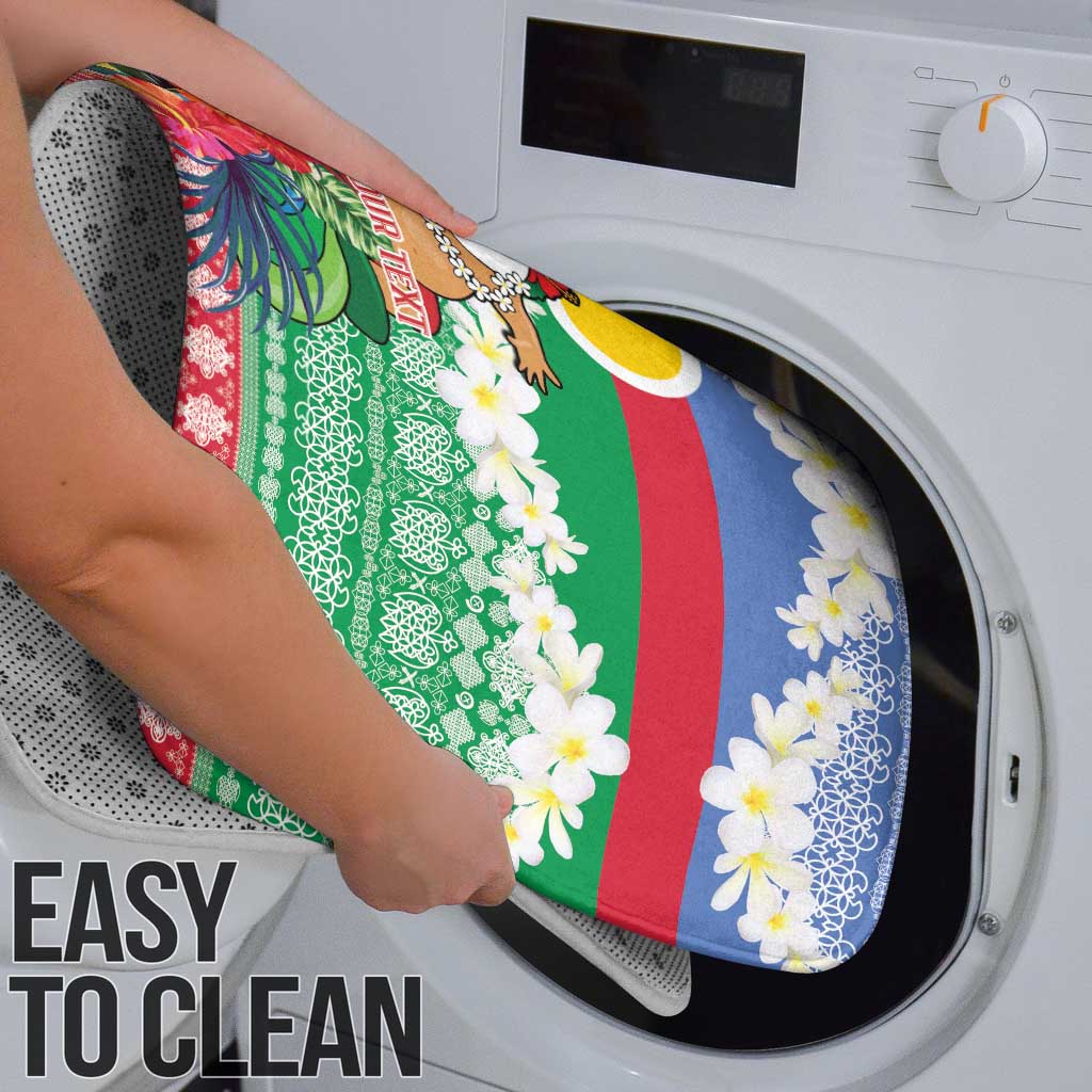 Personalised Shefa Joyeux Noel Bathroom Set Proud To Be a Ni-Van Sand Drawing Art - Polynesian Pride